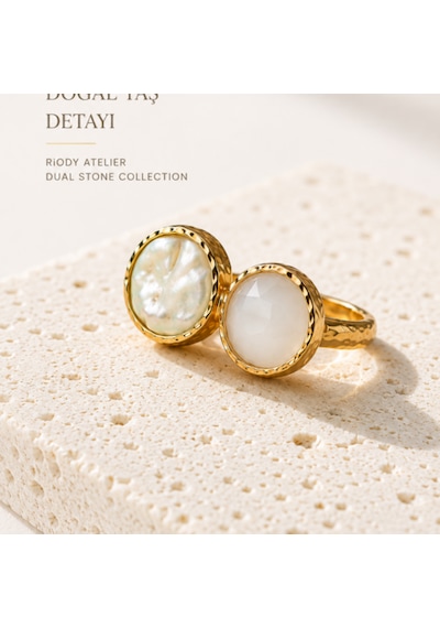 Riody Atelier No.02 Ayarlanabilir Gold Kadın Yüzük Sarı Altın
