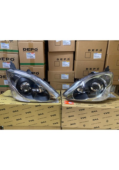 Honda Civic Hb Type R 2001-2005 Tyc Sağ Ve Sol Far Takım 33101-s5t-g61 / 33151-s5t-g61