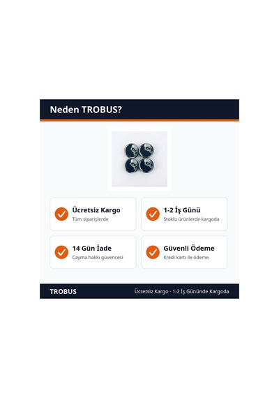 Trobus Jant Göbek Kapağı Kuru Kafa Ghost Damla Geçmeli 4'lü Set 55/58 Mm Siyah
