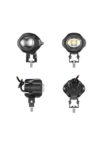 Motosiklet Sis Farı Spot Led Beyaz Sarı Renk Metal Kasa 2 Adet Takım Motosiklet Ekipman Lamba