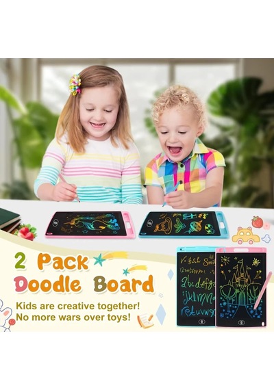 16/12 İnç Renkli Çizim Tableti Yazma Pedi Lcd Yazma Tableti Doodle Kurulu 8.5 Red Kırmızı
