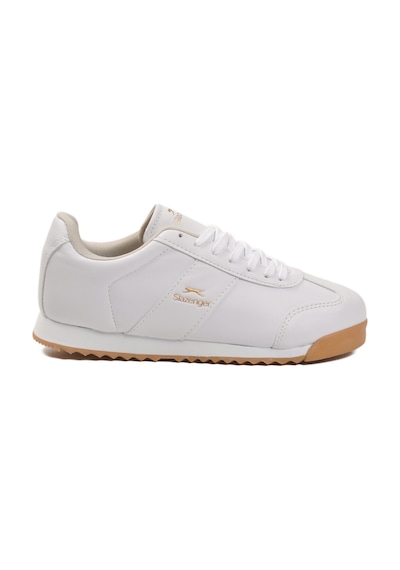 Slazenger Beyaz Bağcıklı Kaymaz Taban Erkek Sneaker Band M Beyaz