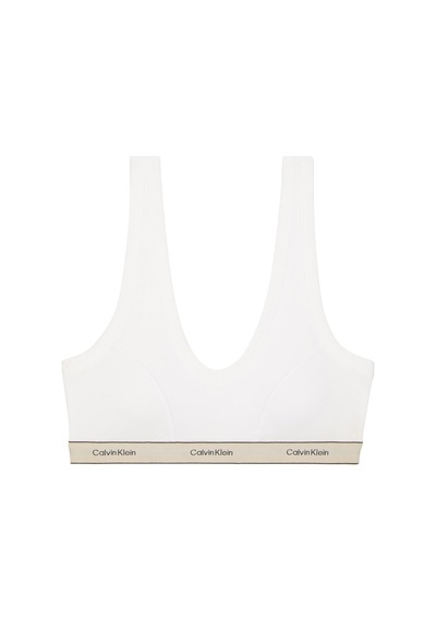 Calvin Klein Lıghtly Lıned Traıngle Bralette Beyaz Kadın Bralet