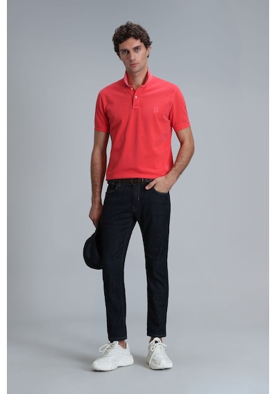 Lufian Erkek Vernon Smart Polo T-shirt 111040163 Mercan