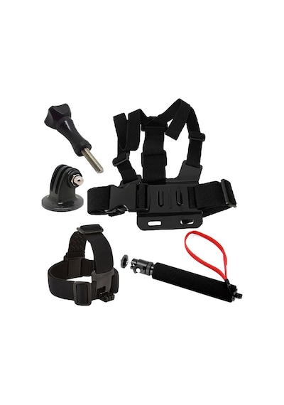 Gopro Hero 7 Aksiyon Kamera Uyumlu Göğüs Kemeri 5li Aksesuar Seti Çok Renkli