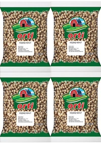 Orti Koçbaşı Nohut 1 Kg. x 4 Adet