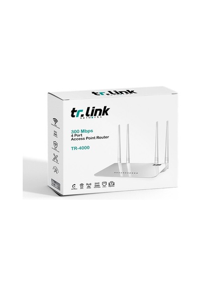 TR-Link TR-4000 300Mbps 4 Port 4 Antenli Access Point Router