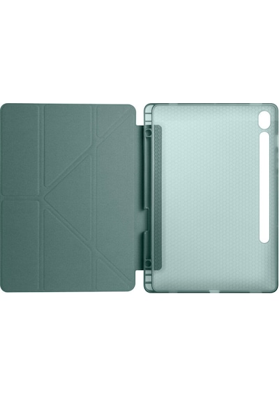 Samsung Galaxy Uyumlu Tab S9 Fe X510 X516 Kılıf Kalem Bölmeli Trifolding Case