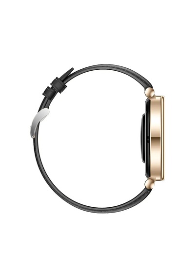 Huawei Watch Gt4 41mm İle Uyumlu Gümüş Metal Tokalı Deri Zarif Şık Kordon
