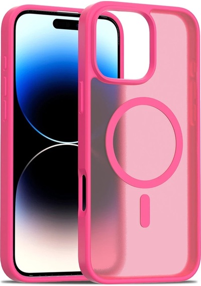 Mey İthalat Apple Uyumlu iPhone 16 Pro Max Jota Magsafe Kapak - Rose Pembe
