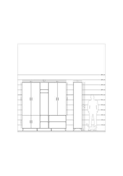Hyperion Dolap 15 Raflı 5 Kapaklı Tek Askılı 220x44x243 Çam-çam/antrasit Atlas Çam/antrasıt Hyperion Dolap 15 Raflı 5 Kapaklı Tek Askılı 220x44x243 Çam-çam/antrasit Atlas Çam/antrasıt