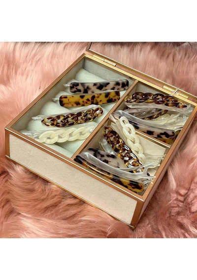 Lexroo Barrette Havana Mama Saç Önü Tokası Çok Renkli