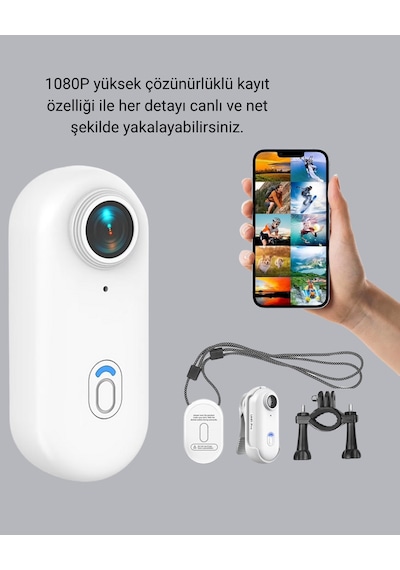 1080p Full Hd Spor Kamerası 360 Klips Ve Wifi Özellikli