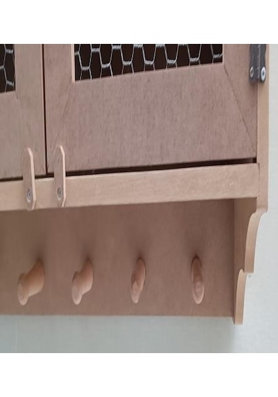 1448bng90210hobi Adn Telli Dolap Terek Ahşap Mdf Ham Kutuda Sevk El Yapım