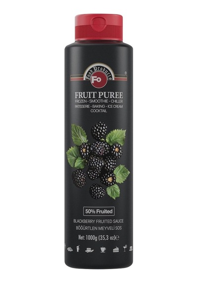 Fo Böğürtlenli Meyveli Sos 1 Kg - Pratik Pastacılık Ürünü 4'li Avantaj Paketi - 4 Adet Tarı