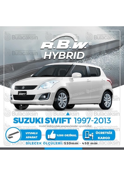 Rbw Hybrid Suzuki Swift 1997 - 2013 Ön Silecek Takımı - Hibrit