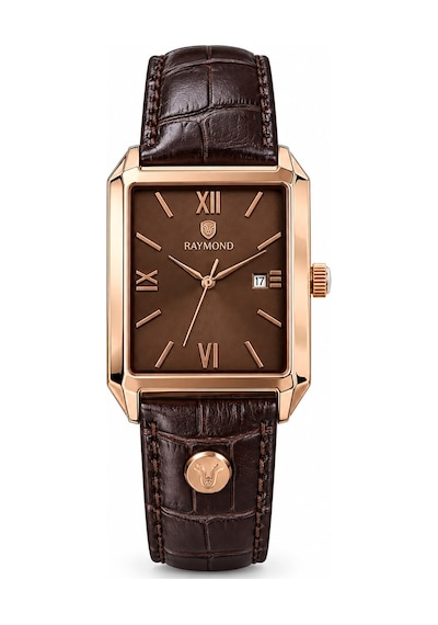 Deri Kordon Erkek Kol Saati Rose Gold