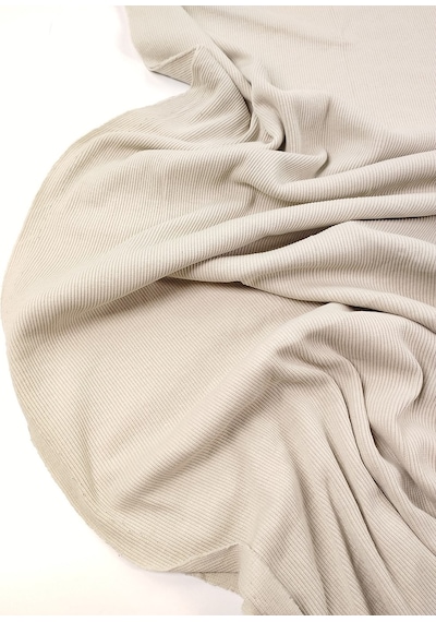 Bej Renkte Kaşkorse Ribana Kumaş Manşetlik & Yakalık En: 100cm-12347