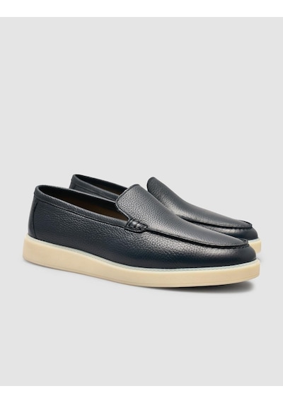 Cabani %100 Lacivert Erkek Loafer Ayakkabı Lacivert