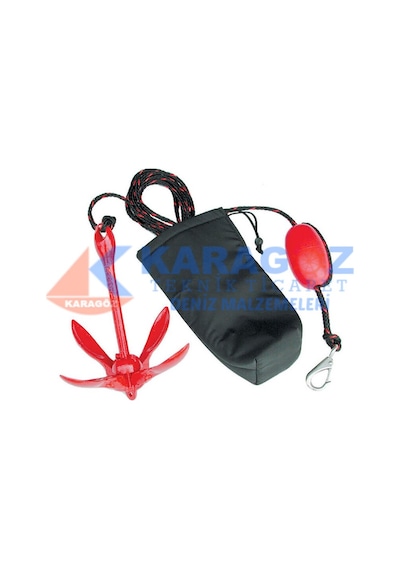 Bot ve Jetski Çipasi 1.5KG 10mt İp+Kilif+Karabina+Mantar