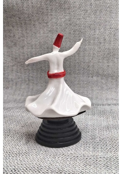 Dönen Seramik Dekoratif Semazen Biblo 5 Cm