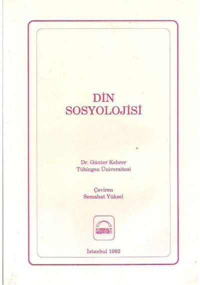 Din Sosyolojisi - Günter Kehrer (2.El) - 510742707