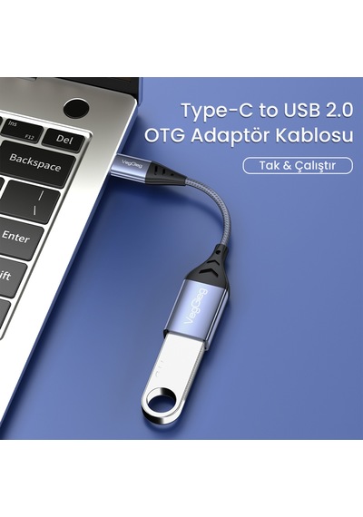 Veggieg Type-c To Usb 2.0 Otg Çevirici Dönüştürücü Adaptör