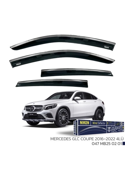 Cam Rüzgarlığı Kromlu Mercedes Glc Coupe 2016-2022 4lü
