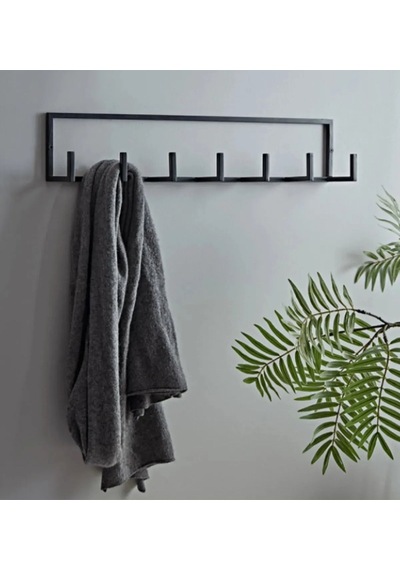 Fbt Duvar Askısı ,7 Kollu Metal Askılık,banyo,ev,mutfak Askılıgı Siyah