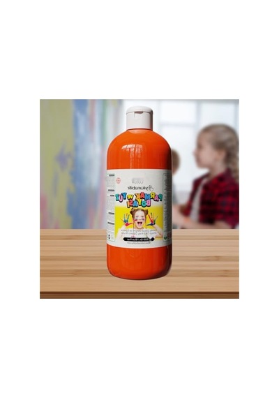 Dayanıklı Parmak Boyası, 500 Gr - Turuncu 0,15 L