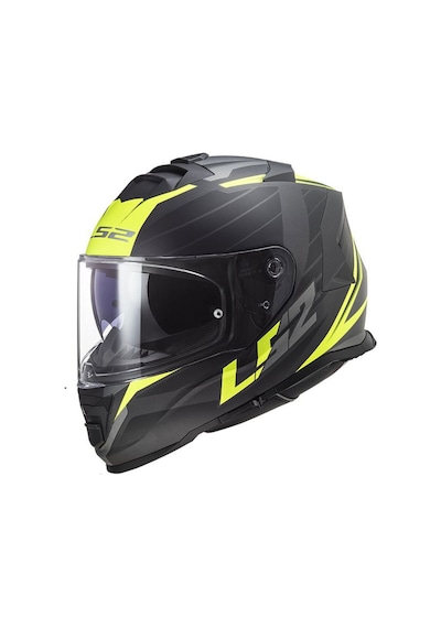 Ls2 Storm 2 Nerve Mat Siyah - Neon Sarı Full Face Motosiklet Kaskı