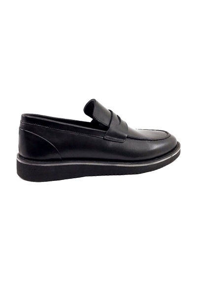 Castle Black 31277-1 Siyah Deri Günlük Erkek Casual Ayakkabı Siyah