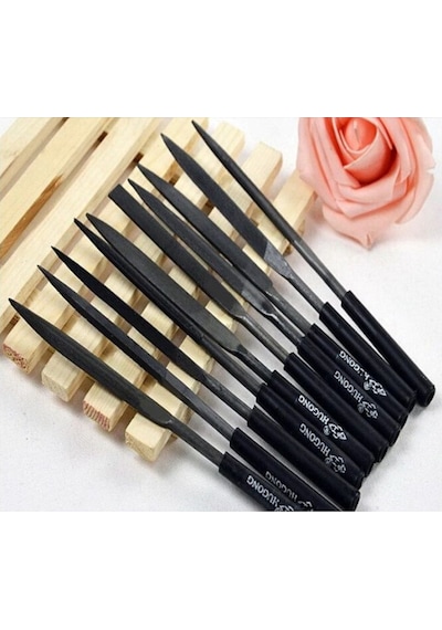Metal Ahşap Karbon Çelik Mini Eğe Seti 10 Parça