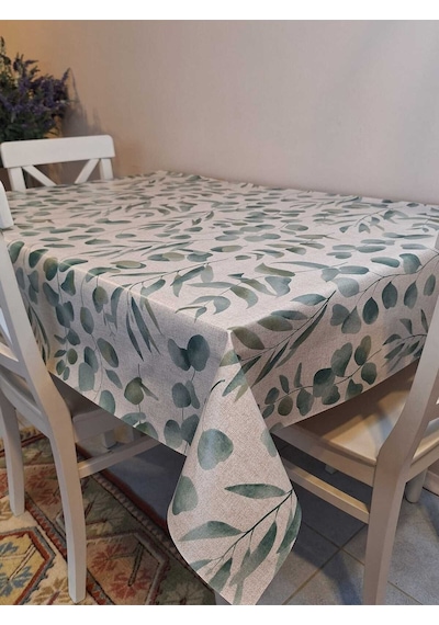 Elyaflı Pvc Masa Örtüsü Modern, Dayanıklı, Silinebilir Ve Şık Görünüm Fnt8314 Yeşil
