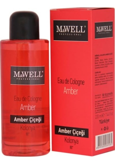 M&Well 80 Derece Amber EDC Kolonya 220 ML