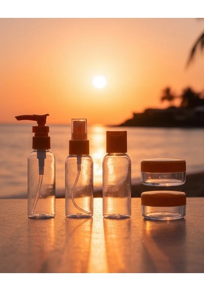 Seyahat Boy 5 Li Kozmetik Dolum Seti 30 Ml Sızdırmaz Tasarım Çok Renkli