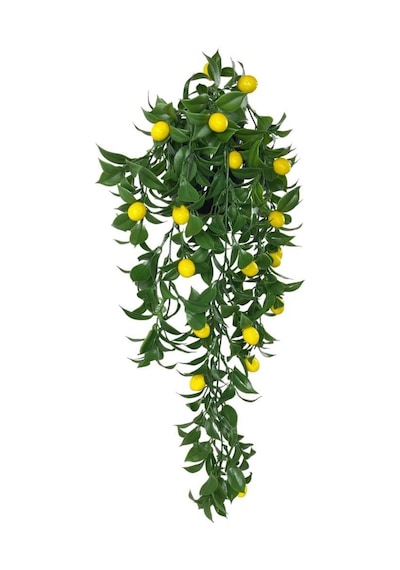 Yapay Çiçek Saksıda Sarkan Limon 60*20cm