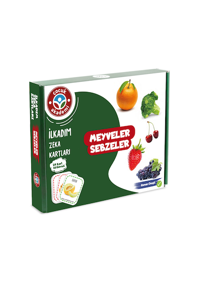 Çocuk Akademi Ilk Adım Zeka Kartı Meyve-sebze