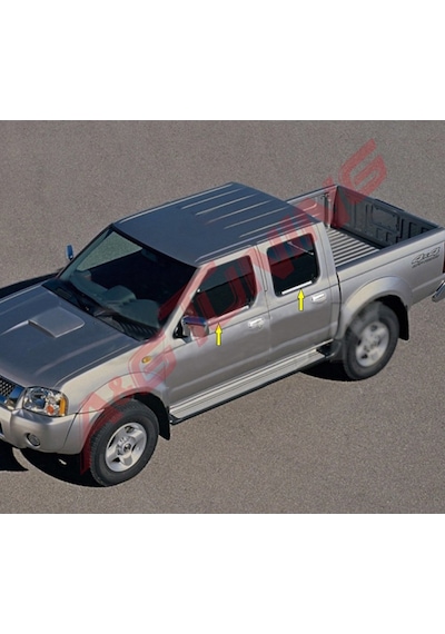 Nissan Pick Up Krom Cam Çıtası 2000 Üzeri 4Prç Paslanmaz Çelik N11.4082