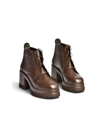 Fox Shoes Z965065909 Kahverengi Kalın Topuklu Kadın Bot