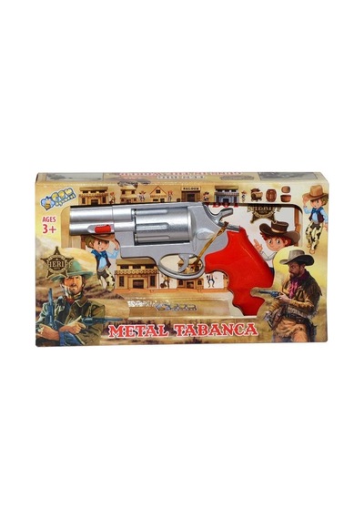 Cn2002 Metal Kovboy Tabancası 18 Cm Kaliteli Kullanışlı Özel Tasarım Modern Fonksiyonel Diğer