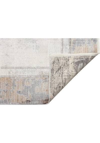 Hoom Rugs Bomonti Mhl 03 Cream Antrasit Viskon & Akrilik Modern Salon Halısı Krem - Antrasit