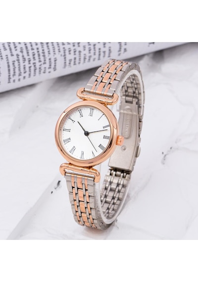 Saattino ST-304238 Tif Serisi Çelik Orta Boy Kasa Kadın Kol Saati Rose
