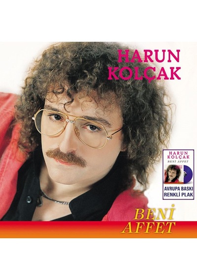 Harun Kolçak Beni Affet Renkli Plak Mor Renkli Özel Baskı Lp