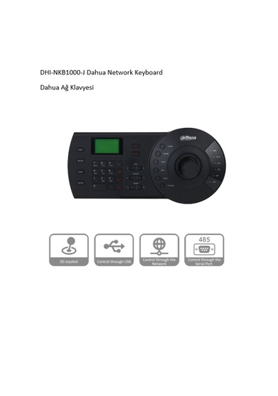 Dhı-nkb1000-j 1000 Serisi Dahua Ağ Klavyesi