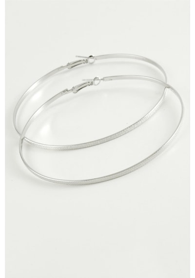 Noktalı - 310 - Metal Halka Küpe 8-10 - Csmo-tex - Cm-10 Cm çok renkli