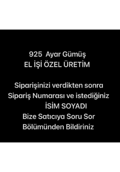 Muhtar Rozet 925 Ayar Gümüş Çok Renkli