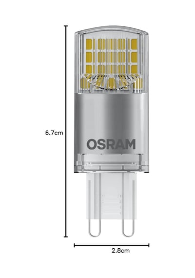 4058075812093 Led Star Ampul, Pin Cl 40, 3.8w, 2700 Kelvin, Sarı Işık G9 Duy, Sarı, 5.8 X 2 X 2 Standart