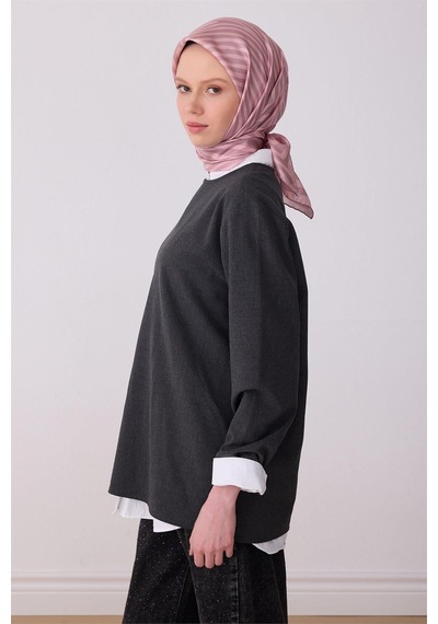 Belli İpek Eşarp - 4325-01 Lila Twill