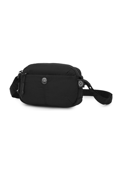Smart Bags Siyah Ultra Hafif Kumaş Günlük Mini Boy Kadın Omuz Ve Çapraz Çanta